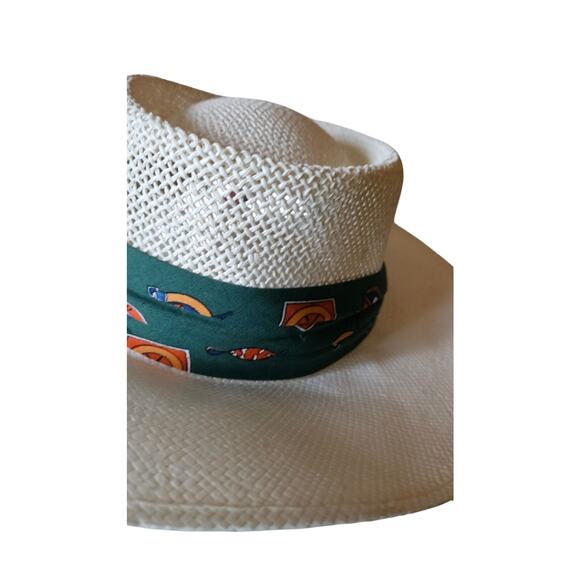 Vintage Creme White Braided hat - Picture 9 of 11